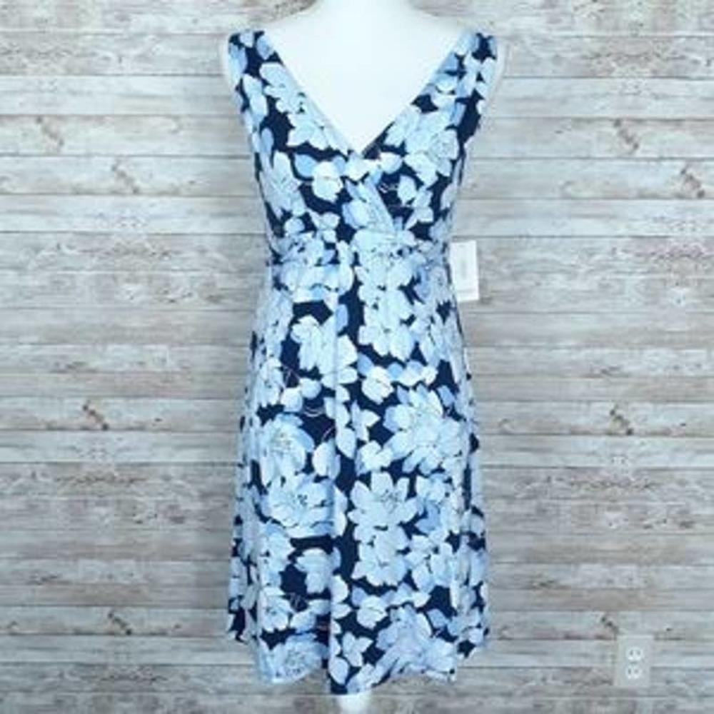 Alfani Sleeveless Nightgown XS Blue Floral B 4